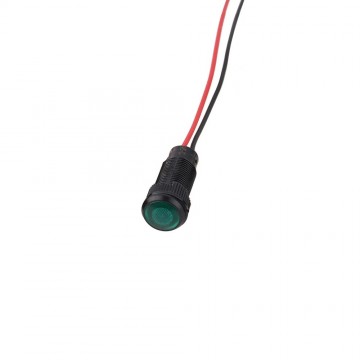 Mini LED indicatielampje - Groen - 12mm - 12/24V