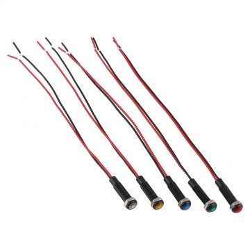 Mini LED indicatielampje - Rood - 6mm - 12/24V