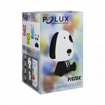 LED nachtlamp - Beer zwart-wit - Warm wit