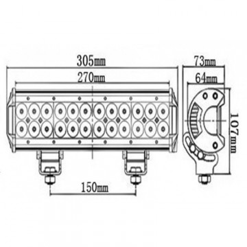 Lb0033 panel led 72w 305mm 2