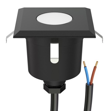 LED terrasverlichting vierkant - 6 x 6cm - 230V - Warm wit