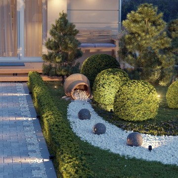 230V grondspot - Met stekker - Koud wit - 4W - 188mm