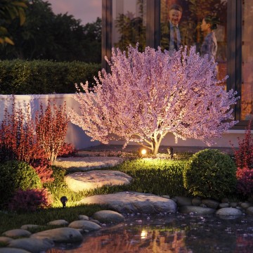 230V grondspot - GU10 fitting - 15 Watt - 390mm - Draaibaar