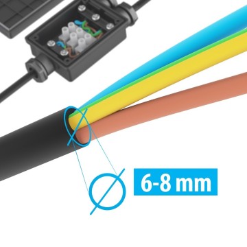 Aansluitbox - 3 voudig - IP68