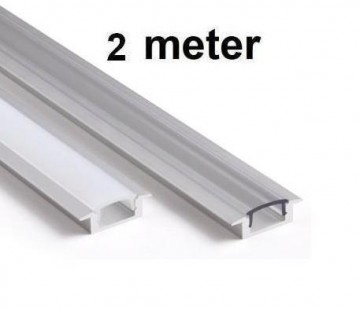 2 meter - inbouw 7mm - LED profiel - aluminium