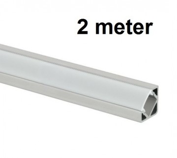 2 meter - 45 graden - LED Profiel - aluminium