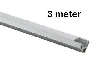 3 meter - 45 graden - LED Profiel - aluminium