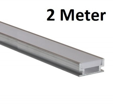2 meter - vloer / beloopbaar - LED profiel - aluminium