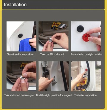 Led warning car door light led strobejpg 5