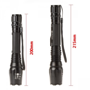 CREE XML-T6 1800 Lumens Zaklamp 21 CM