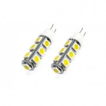 T10 - 5050 - 13 smd - 12 volt - 2 stuks