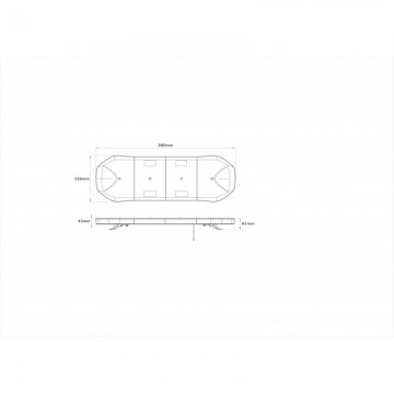 LED zwaaibalk - 98cm - ECE R65 R10 goedgekeurd - amber2