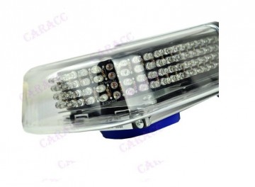 ORANJE/WIT dak zwaailicht 240 LED - magneet bevestiging