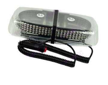 ORANJE/WIT dak zwaailicht 240 LED - magneet bevestiging