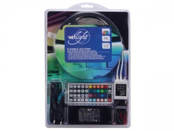 5 meter IP61 LED strip - RGB - Complete set - Multifunctionele afstandsbediening