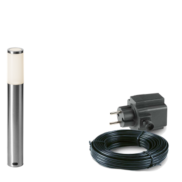 1x LED tuinpaal - 1 Watt - 12V - 440mm - complete set
