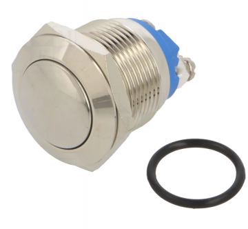 Drukschakelaar waterproof - IP67 - 19mm - 1NO1NC