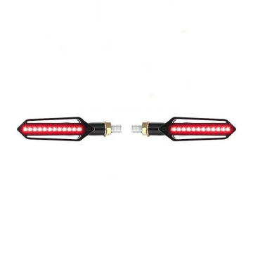 Dynamische motor richtingaanwijzers + remverlichting - 24 LEDs - 2 stuks