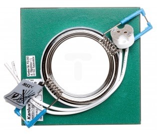 Inbouw spot GU10 en MR16 Glas Vierkant Armatuur glas/zilver