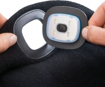 Muts met LED - USB oplaadbaar - 180 lumen