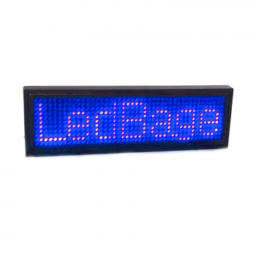 LED naambadge - Bluetooth - Blauw