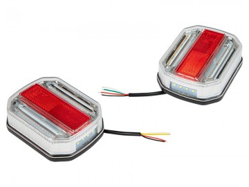 LED achterlichtcombinatie set - 12 / 24V - Dynamisch - Links + rechts