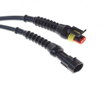 IP67 connector set - 20cm kabel - 12 tot 24 Volt - 2 pin superseal