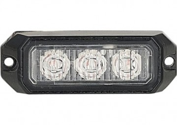 ORANJE bumper flitser - E keurmerk - R10 - 3 LED Compact - synchronisatie