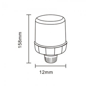 Oranje zwaailicht snel schroef bevestiging 2