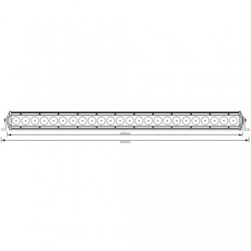 LED bar - 120W - 24 LED - 4123 Lumen
