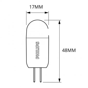 Philips G4 CorePro - 2W - Warm wit - Dimbaar - 200 Lumen
