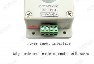 Bewegingssensor 12volt PIR switch LED