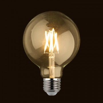Retro Filament LED-lamp Bol Large E27 G125 3,7W 175Lm 2200K Vintage Amber