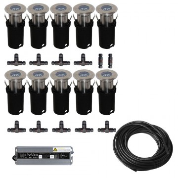 10x LED inbouw spot - 12V - 3 watt - complete set