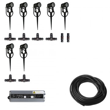 7x LED grond spot - 12V - 3 watt - complete set 2