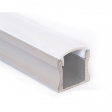 1 meter - 15mm hoog - LED Profiel- aluminium - u profiel