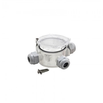 Waterdichte kabeldoos - 3 voudig - IP68 - Transparant