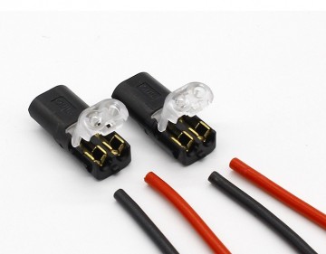 Quick kabel connector - twee aderig - set 2 stuks5