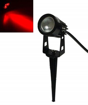 Redled buiten spot 3w 12v