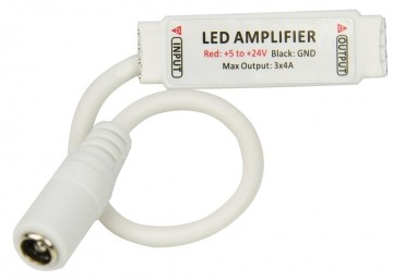 RGB repeater / versterker LED strip Wit