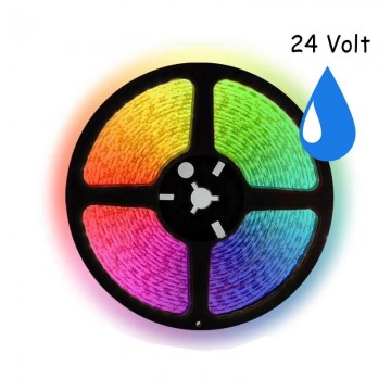 5 meter RGB led strip waterproof - IP68 - 60Leds/m - 24V