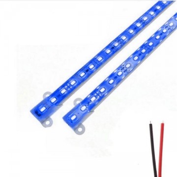 LED strip 50cm - Aluminium profiel - 12V - IP65 - Blauw