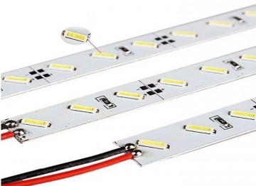1 meter - extra helder warm wit - rigide led Strip - 12 volt - 7020SMD - dimbaar2