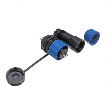 Male + socket - Waterdichte kabelverbinder - 2 aderig - IP68