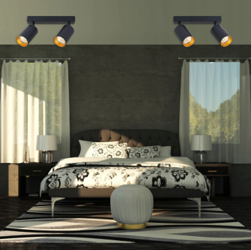 Opbouw plafondspot - 2 stuks - GU10 fitting - Verstelbaar