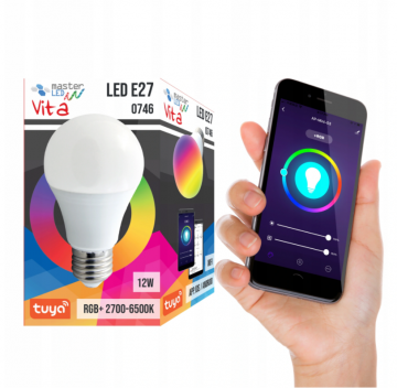 Smart lamp E27 - RGB + warm wit / koud wit - TUYA