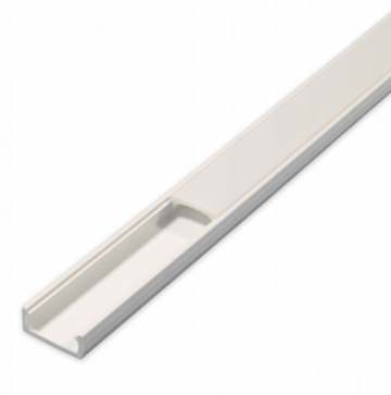 LED profiel - Met melkwitte diffuser - 2 meter - 7 x 16mm - PVC - Wit