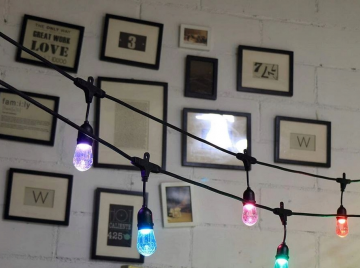 LED prikkabel RGBW - 15 lampen - 15 meter - 12V - Met afstandsbediening