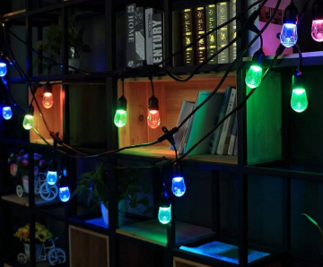 LED prikkabel RGBW - 15 lampen - 15 meter - 12V - Met afstandsbediening