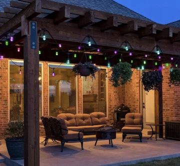 LED prikkabel RGBW - 15 lampen - 15 meter - 12V - Met afstandsbediening